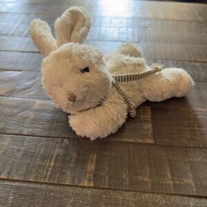 Bukowski Coco the White easter Bunny rabbit Scarf soft Plush Stuffed Animal‎ 8”